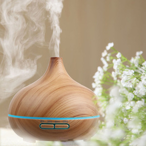 Ultrasonic Wood Grain Colorful Electric <strong>Aroma</strong> <strong>Diffuser</strong> with Essential Oil Quiet Operation <strong>200ml</strong> Capacity for Home Office Bedroom - Product Image 1