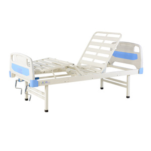 Cama de enfermería manual Lechi con doble manivela, estructura de aluminio, cama médica para el cuidado de pacientes, para uso doméstico y hospitalario. - Product Image 1