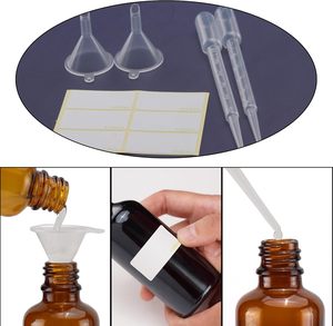 Customized Empty 10ml 15ml Hair Body Essential Oil <b>Glass</b> Dropper Bottle Beard Massage Oil <b>Amber</b> Bottle - Product Image 4