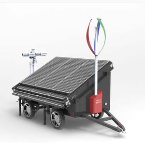 Tour d'éclairage solaire intelligente 12M à commande vocale, mât LED, longue autonomie de batterie, système mobile personnalisé, certifiée Energy Star - Product Image 5