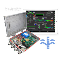 Enregistreur de données de pluviomètre extérieur sans fil IP67 Modbus GPRS alimenté par batterie