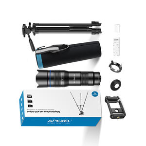 Objectif zoom téléobjectif ultra premium <span class=keywords><strong>APEXEL</strong></span> réglable <span class=keywords><strong>20</strong></span>-<span class=keywords><strong>40X</strong></span> pour téléphone portable avec trépied rétractable stable - Product Image 1
