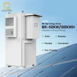 BR <span class=keywords><strong>SOLAR</strong></span> IP65 Номинальный 50 кВтч 100 кВтч уличный литиевый аккумулятор LFP с воздушным охлаждением встроенная защита BMS для солнечных ферм - Product Image 3