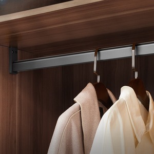 Aluminum Alloy Clothes Rod Ceiling Mount Detachable <b>Wardrobe</b> <b>Hardware</b> MZK-A511 - Product Image 2