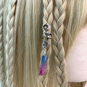 Nouveau design Dreadlocks Perles cristal Dread Lock Golde Métal <span class=keywords><strong>Cheveux</strong></span> Perles Anneau pour Femmes Tresse <span class=keywords><strong>cheveux</strong></span> manchette accessoires - Product Image 6