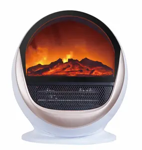 Draagbare Desktop Mini Elektrische Warmer Heater 3D Vlam Haard Kachels Heater