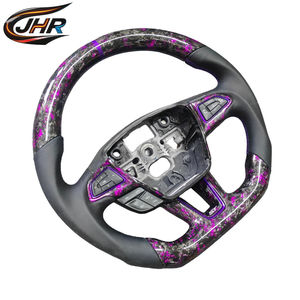 พวงมาลัยคาร์บอนไฟเบอร์สีม่วงแบบฟอร์จ สำหรับอัพเกรดรถฟอร์ดโฟกัสใหม่  แบบ OEM  สามารถปรับแต่งได้ - Product Image 3