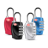 Cadenas à combinaison miniature de voyage en gros, 4 chiffres, cadenas à combinaison pour bagages, approuvé par la TSA, cadenas pour valise