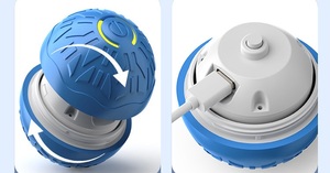 Dropshipping: Intelligenter, Robuster 360-Grad Laufender Tier-Rollball – Wiederaufladbarer, Automatischer Interaktiver TPR-Gummi-Spielball für Katzen und Hunde - Product Image 6