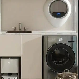 ตู้ซักผ้าอลูมิเนียมกันน้ำความสูงเพดานตู้กับข้าวระเบียงปรับแต่งได้ - Product Image 6