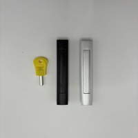 Cerradura Invisible Empotrada para Ventana Corredera con Llave Especial, Seguridad Infantil, Anti-Robo, Cerradura de Aluminio con Rotura Térmica para Ventanas Correderas
