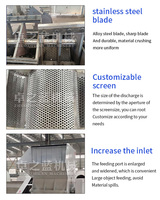 Machine de broyage de plastique de haute qualité, broyeur de bouteilles en plastique PE PP, broyeur de tuyaux en plastique industriel, recyclage de plastique