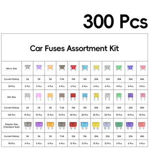 11 Loại 300Pcs Nhôm Micro Mini Tiêu Chuẩn Xe Blade Cầu Chì Loại Bộ Dụng Cụ 2A-40A 32V Thấp Phá Phá Cầu Chì Ô Tô Kết Hợp - Product Image 4