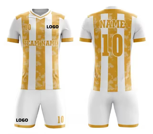 เสื้อฟุตบอลคุณภาพสูง ปี 2025-2026 แบบสั่งทำพิเศษ พิมพ์ลายด้วยความร้อน ชุดกีฬาทีม ฤดูกาลใหม่ ชุดฟุตบอลขาสั้น ระบายอากาศได้ดี - Product Image 1