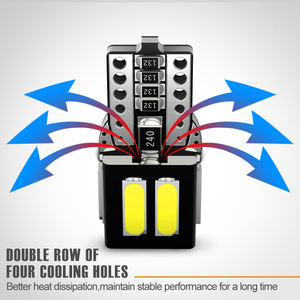 JiaChi Factory Auto Car Part T10 Canbus sans erreur <span class=keywords><strong>192</strong></span> <span class=keywords><strong>168</strong></span> 194 W5W Light Wedge Parking Lamp High Power 12V 7020Chip Fog Light - Product Image 3