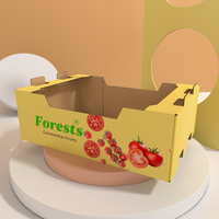 Boîtes en carton ondulé en gros de 5 kg pour fruits et légumes, concombre, cerise, tomate, emballage en carton