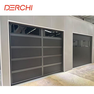 美国加州定制自动绝缘电动分段双层皮热断裂高架泡沫钢车库门别墅 - Product Image 5