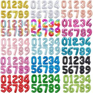 Multicolor 16 32 40 Inch Ballon Helium Birthday Globo Party <b>Decoration</b> Large Mylar Gold Silver <b>Balloon</b> Foil Number <b>Balloons</b> - Product Image 1