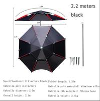 Parapluie de pêche Pop-Up extérieur Double couche étanche empêcher la ligne extérieure cadre de parapluie de pêche Pop-Up réglable