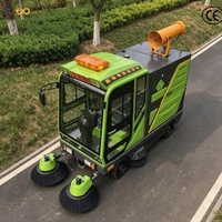 Balayeuse électrique SW-BR 230/240 R 4W à cabine fermée, écran LED et système anti-poussière pour voirie