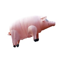 Mascotte de cochon gonflable géante personnalisée KeepFuns - Animal gonflable mignon et thématique pour les événements, la promotion de marque et les festivals