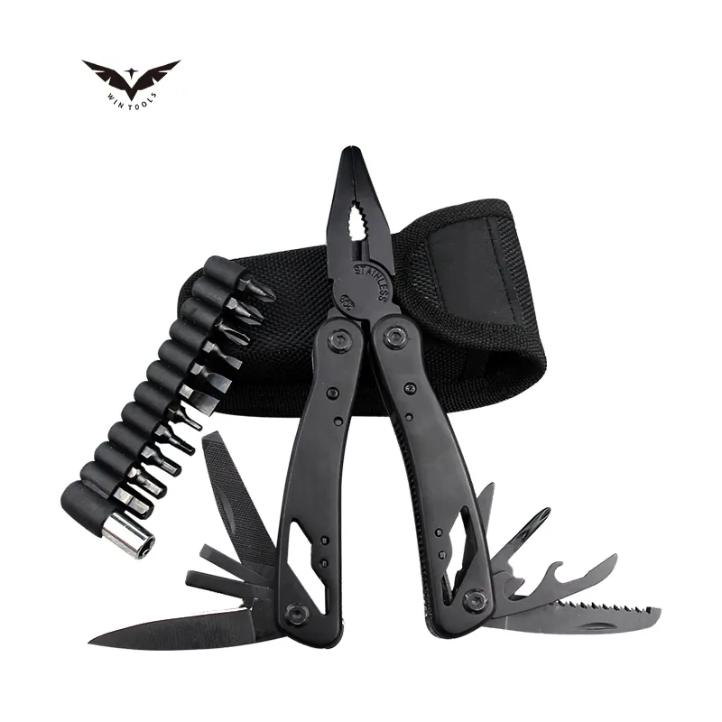 Hot Sale Multitool Pliers Multifunction knife camping folding Pliers 10 in 1 Multi Tool Outdoor tools