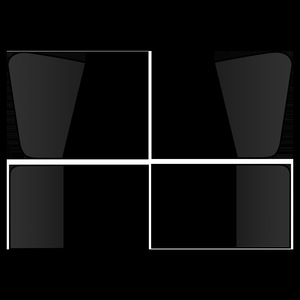Double Layer Vertical Car Side <b>Window</b> Sunshade Curtain Black Opaque Retractable Magnetic Sun Protection For Auto - Product Image 3