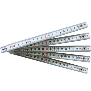 Righello Pieghevole in Plastica a 10 Sezioni, Spessore 3mm, <span class=keywords><strong>Scala</strong></span> in Pollici e <span class=keywords><strong>Centimetri</strong></span>, Lunghezza 0,5m/1m/2m, Logo Personalizzato per Uso Promozionale - Product Image 1