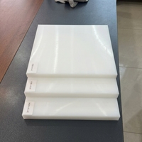 Plaques en plastique UHMWPE HDPE blanches et noires, sans absorption d'eau, solides, antidérapantes, 4 pieds * 8 pieds