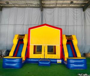 Brincolín Inflable Vibrante de Doble Tobogán Multicolor para Jardín, Brincolín Comercial de Grado Premium para Eventos, Brincolín Inflable para Fiestas Infantiles - Product Image 6