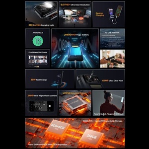 HOTWAV W11 Rugged Phone <b>Night</b> Vision 6GB+256GB 6.6'' FHD+ Display 64MP Rear <b>Camera</b> 20800mAh Android 13 4G Smartphone - Product Image 3
