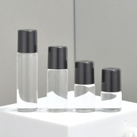 Flacons compte-gouttes cylindriques mini transparents vides de 1 ml, 2 ml, 3,5 ml, 5 ml, finition mate/givrée pour huiles essentielles et parfums roll-on