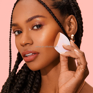 4259 alta calidad <span class=keywords><strong>Xl</strong></span> OEM belleza personalizada flocado belleza huevo maquillaje esponja huevo 3 cosméticos licuadora mármol CAMBIO DE Color - Product Image 6