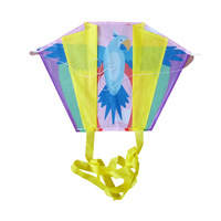 Cerf-volant de poche pour enfants, de haute qualité, personnalisé, facile à faire voler, en forme de dessin animé, sans armature, motif perroquet, pour l'extérieur