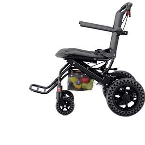 Mklopp 휴대용 초경량 수동 휠체어 접이식 스쿠터 디자인 노인 여행 자동차 접근 가능한 국가 보조금 독일어 - Product Image 1