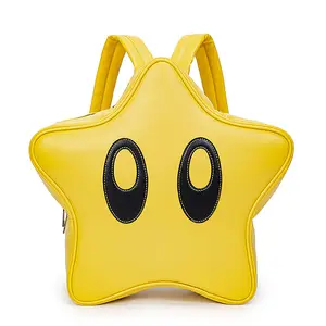 Kawaii Teen 3D Cartoon Star Mochila Niños Niñas Mochila Escolar Ligero Impermeable Escuela