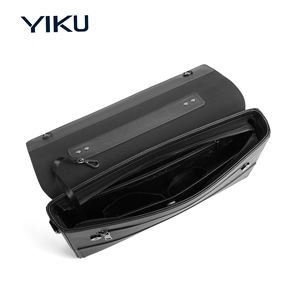 YIKU Sac à main pour ordinateur portable en cuir véritable avec logo personnalisé pour homme, sac à main décontracté pour affaires, grande capacité, imperméable, durable - Product Image 5