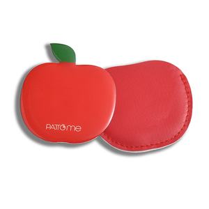 Original PU Leather Travel Portable Apple Shape Single Side Makeup <b>Mirror</b> - Product Image 4