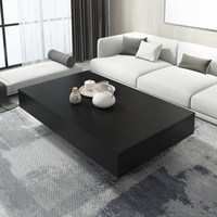 Table basse moderne minimaliste, luxe léger, rectangulaire, grande taille, pour le salon