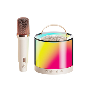 Altavoz Karaoke Portátil Worthy K36 para Niños con Iluminación LED RGB, Compatible con Computadora y Micrófono Inalámbrico - Product Image 6