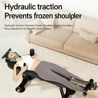 Lit de traction électrique cervical et lombaire en acier inoxydable de qualité médicale avec fonction de télécommande, doté d'un design ergonomique