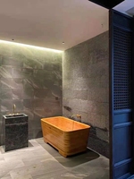 Baignoire autoportante en bois au design moderne pour usage intérieur – Idéale pour hôtels, villas, appartements – Fournisseur de premier choix