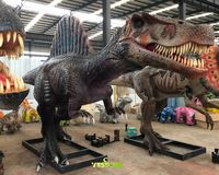 Spinosaurus animatronique de 8 m, taille réelle, en silicone, réaliste, fait main, dinosaures à vendre pour l'intérieur/l'extérieur, jardin, parc sportif