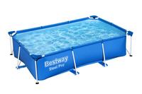 Piscine Rectangulaire Bestway 56404 3,0 m X 2,01 m X 66 cm avec Cadre pour Enfants, Amovible et d'Extérieur pour Plaisir en Famille