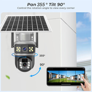 Caméra de surveillance solaire ICSee 4G à double objectif, extérieure, PTZ, avec stockage cloud et interphone vocal - Product Image 5