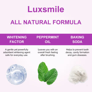 Luxsmile Private Label menta perossido libera dente Non sensibile sbiancare in polvere forte polvere organica Pap denti sbiancanti - Product Image 4