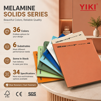 Panneau mélaminé décoratif de couleur unie Super MDF E0 1220x2440 pour armoire de cuisine et porte de placard