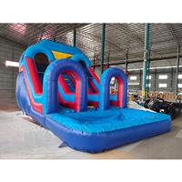 Toboggan gonflable géant Piscine gonflable à double couloir avec toboggan pour enfants et adultes Toboggan gonflable d'extérieur
