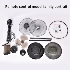 Ventilateur sur pied de haute qualité de 18 pouces avec télécommande, moteur en cuivre, contrôlable par application, 3 vitesses, en plastique, pour l'extérieur, les hôtels, les garages, refroidissement par eau - Product Image 6