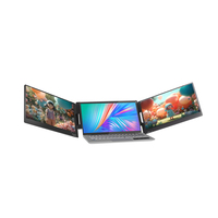 Moniteur à écran LED Full HD Triple étendu 14 pouces Extender pour ordinateur portable Dispositif d'écran LCD 1080P IPS Panel Gaming Business Monitor